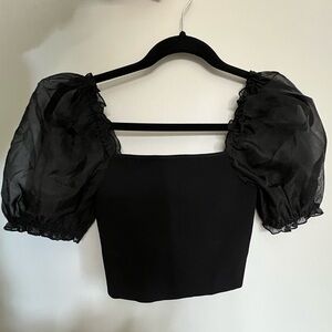 Aritzia Wilfred Cropped Blouse